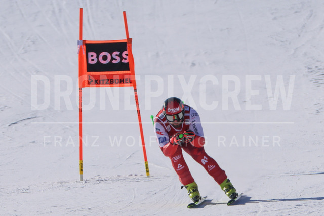 Audi FIS Ski World Cup: Men’s Slalom – Hahnenkamm Race, Kitzbuehel | Kitzbuehel, Austria, 25.Jan.26 - Alpine Skiing - FIS World Cup, Hahnenkamm Race, Slalom, men. The image shows HEMETSBERGER Daniel (AUT, Fischer).