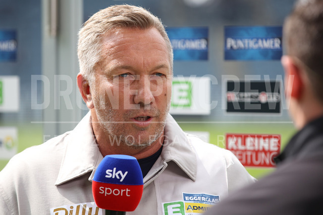 SK Puntigamer Sturm Graz vs TSV Egger Glas Hartberg – Championship Group    | Graz, Austria, 12.Apr.26 - SOCCER - ADMIRAL Bundesliga, SK Puntigamer Sturm Graz vs TSV Egger Glas Hartberg. The image shows headcoach Manfred Schmid (Hartberg).    