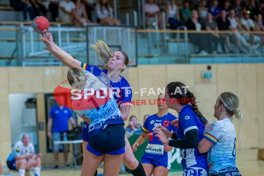 WHA Women Handball Austria | WHA Women Handball Austria SC witasek Ferlach - HC Sparkasse BW Feldkirch am 02.09.2023 in Ferlach
(Ballspielhalle), Austria, (Photo by Ernst Krawagner sport-fan.at) - Realisiert mit Pictrs.com