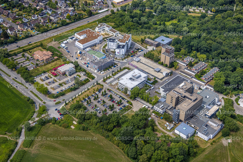 Castrop-Rauxel220706572 | Luftbild, Baustelle Evangelisches Krankenhaus Gesundheitscampus, Grutholzallee und B235, Rauxel, Castrop-Rauxel, Ruhrgebiet, Nordrhein-Westfalen, Deutschland