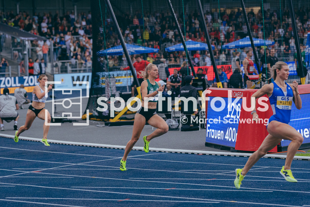 Deutsche Meisterschaften der Frauen und Männer 2026 | Luna Bredau, VfL Wolfsburg, 400-Meter-Lauf Finale, Deutsche Meisterschaften der Frauen und Männer 2026, Lohrheidestadion Bochum-Wattenscheid, 26.07.2026. Foto: Marcel Schwering / sportimfokus - Realisiert mit Pictrs.com