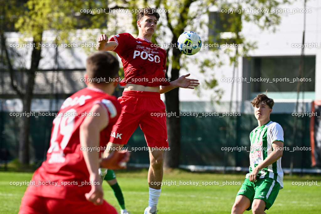 SV Donau Klagenfurt vs. SAK | #11 Luka Jerin SAK, #8 Luca Thaler SV Donau, SV Donau Klagenfurt vs. SAK, SV Donau Klagenfurt vs. SAK am 11.04.2026 in Klagenfurt (Sportplat Donau ), Austria, (Photo by Bernd Stefan)