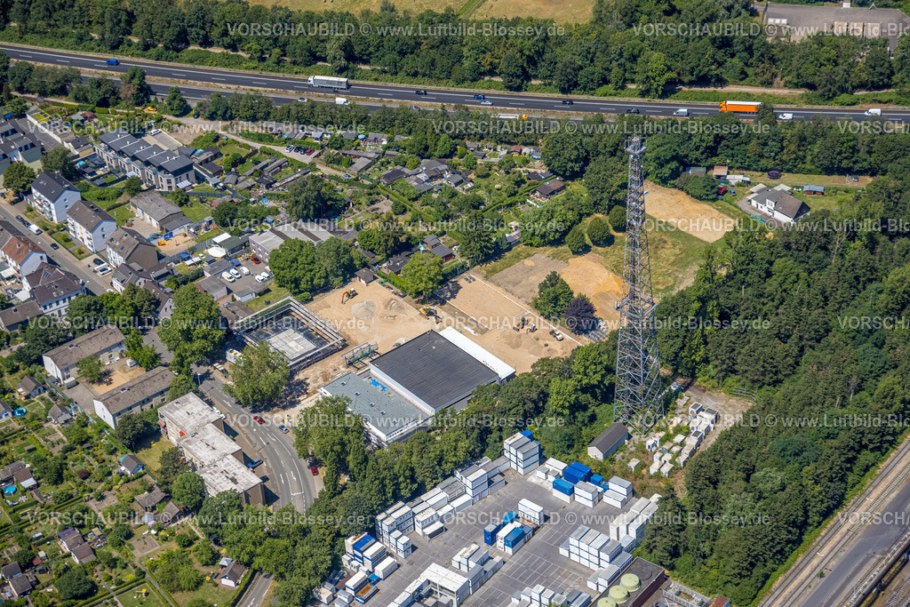 Muelheim230704644 | Luftbild, Gewerbegrundstücke Baustelle an der Gustavstraße, Styrum, Mülheim an der Ruhr, Ruhrgebiet, Nordrhein-Westfalen, Deutschland