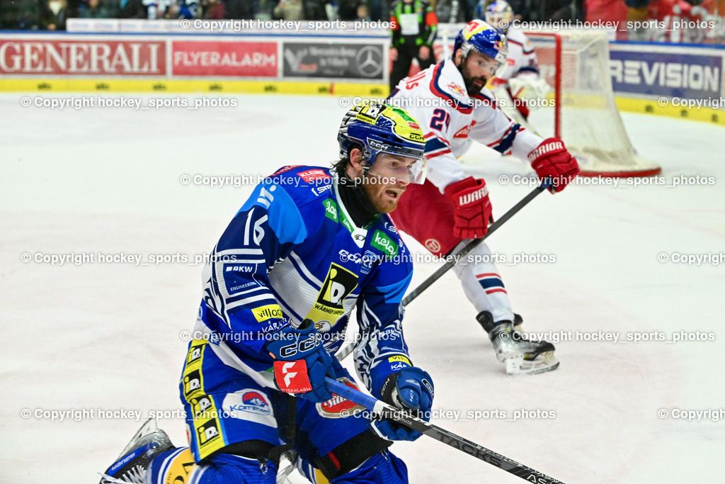 EC IDM WÄRMEPUMPEN VSV vs. EC Red Bull Salzburg | #16 HANCOCK Kevin EC VSV, EC IDM WÄRMEPUMPEN VSV vs. EC Red Bull Salzburg, EC IDM WÄRMEPUMPEN VSV vs. EC Red Bull Salzburg am 17.01.2025 in Villach (Stadthalle Villach), Austria, (Photo by Bernd Stefan)