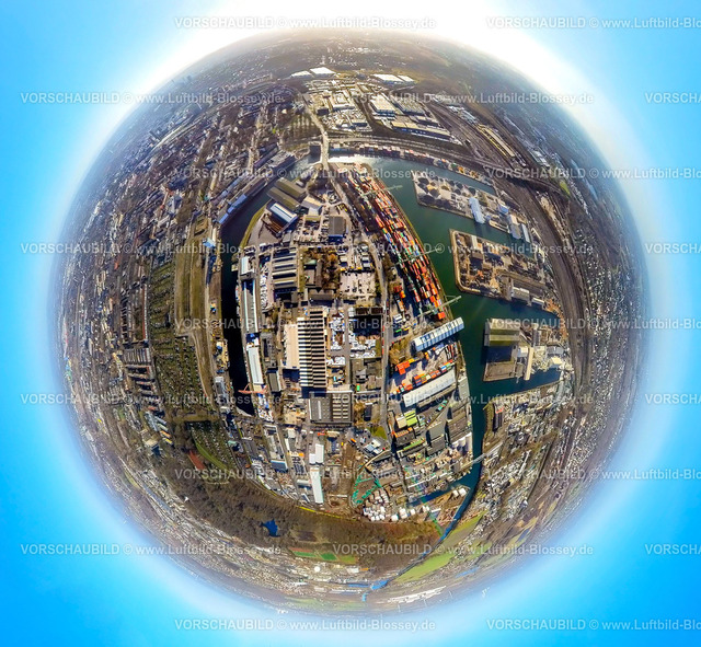 Dortmund240190029HafenDortmund-Ems-Kanal | Luftbild, Hafen Dortmund Übersicht mit Dortmund-Ems-Kanal, Brachfläche Westfaliastraße, Erdkugel, Fisheye Aufnahme, Fischaugen Aufnahme, 360 Grad Aufnahme, tiny world, little planet, fisheye Bild, Hafen, Dortmund, Ruhrgebiet, Nordrhein-Westfalen, Deutschland