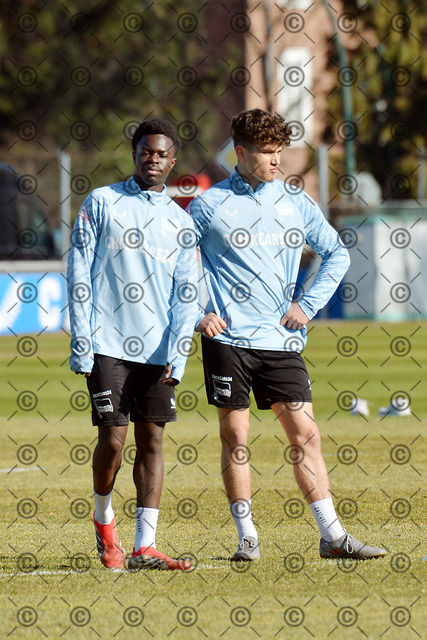 RGE_8012b | Hertha BSC, 2.Bundesliga, Herren, Training, Saison 2025/26, im Bild von li. Boris Mamazah Lum ( Hertha BSC ), Janne Berner ( Hertha BSC ),  02.03. 2026,  Fotograf: Ralf Gebhardt - Realisiert mit Pictrs.com