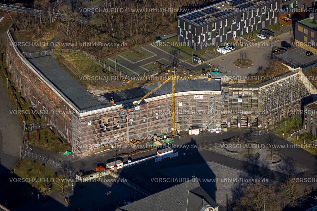 Bochum240103719 | Luftbild, Westpark, Alleestraße und Gerard-Mortier-Platz am Westpark, Kultur Ruhr GmbH Gebäude, Colosseum historische Sehenswürdigkeit, Kruppwerke, Bochum, Ruhrgebiet, Nordrhein-Westfalen, Deutschland