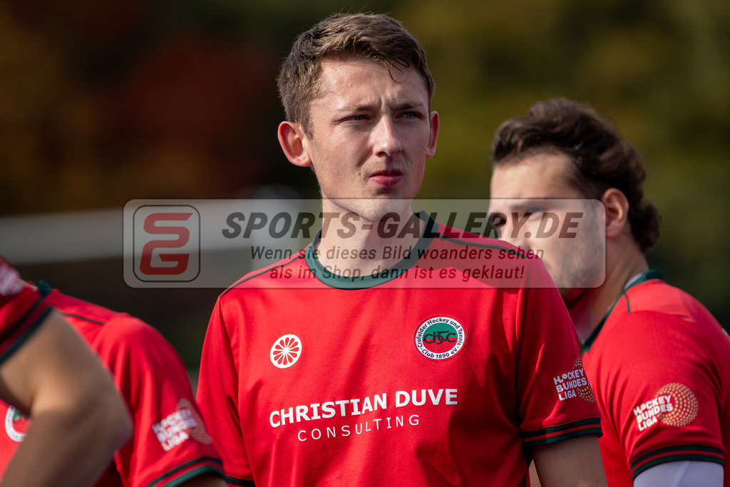 HK_20241019_107825 | 1. Bundesliga Herren Crefelder HTC - Großflottbeker THGC am 19.10.2024 CHTC, Krefeld , Schröder Mika ( Crefelder HTC #33 )
