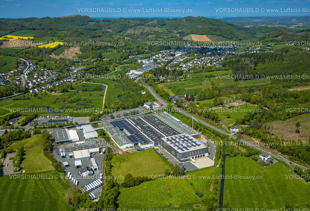 Sundern230505392 | Luftbild, Gewerbegebiet Am Lindhövel, Schulte Home GmbH, Valerius Logistik GmbH, Hachen, Sundern, Sauerland, Nordrhein-Westfalen, Deutschland
