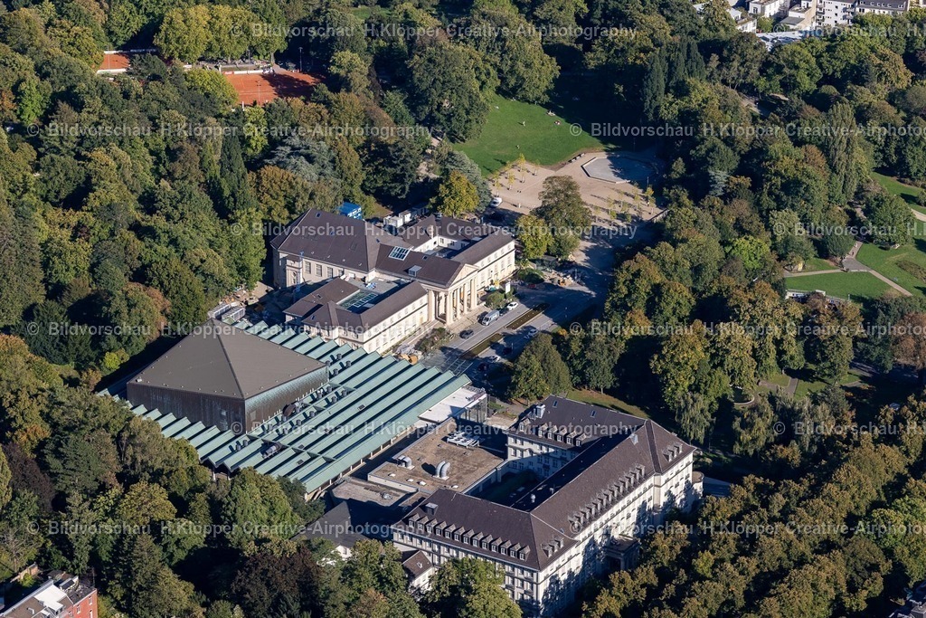 Lufbilder Aachen-6021 | Gebäude der Veranstaltungshalle " Eurogress Aachen " am Kurgarten im Ortsteil Mitte in Aachen im Bundesland Nordrhein-Westfalen, Deutschland. - Realisiert mit Pictrs.com