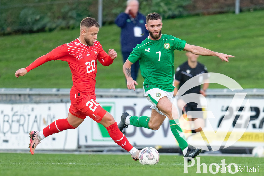 UEFA Region's Cup - Vaud v Munster | Ridvan Hysenaj (20 Vaud) in action (close up) during the UEFA Region's Cup game between Vaud and Munster at Centre Sportif de Colovray in Nyon, Switzerland 