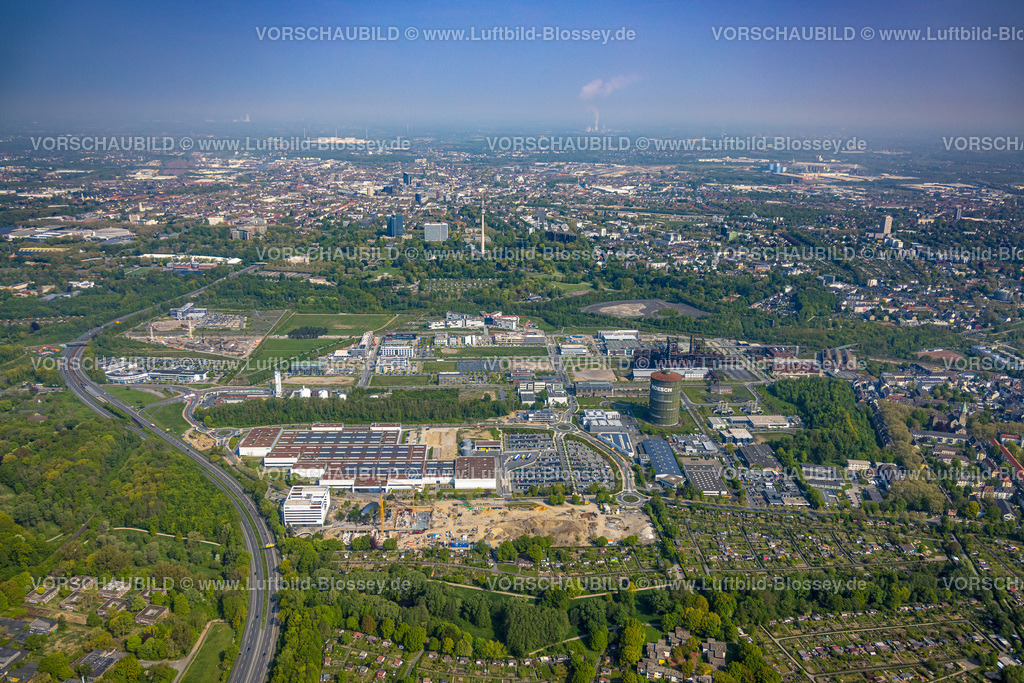 Dortmund220500396PhoenixWest | Luftbild von PHOENIX West , ehemaliges Stahlwerk Phoenix, ZfP – Zentrum für Produktionstechnologie Dortmund , MST: MST.factory dortmund,  Hörde, Dortmund, Ruhrgebiet, Nordrhein-Westfalen, Deutschland 