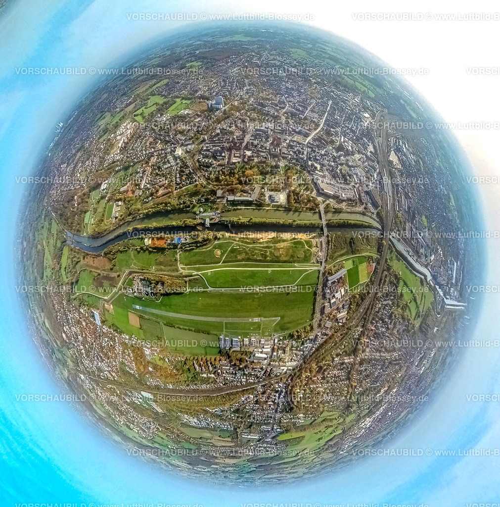 Hamm20221020_5-Lippeumbau | Luftbild, Hamm-Mitte, Lippeumbau, Erlebensraum Lippeaue, City Innenstadtansicht, Flugplatz, Fisheye Aufnahme, Fischaugen Aufnahme, 360 Grad Aufnahme, Hamm, Ruhrgebiet, Nordrhein-Westfalen, Deutschland