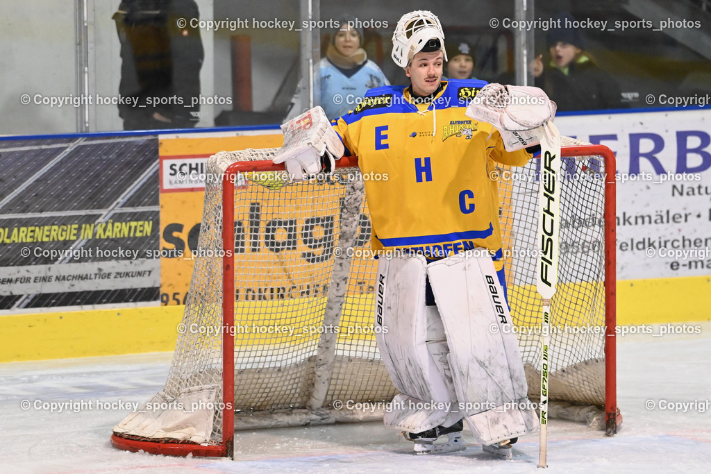 ESC Steindorf vs. EHC Althofen | #31 Horn Fabian EHC Althofen, ESC Steindorf vs. EHC Althofen, ESC Steindorf vs. EHC Alhofen am 03.03.2024 in Steindorf (Ossiachersee Halle), Austria, (Photo by Bernd Stefan)