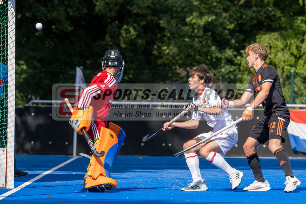 SFE_20230716_0110 | EuroHockey EM U18 Boys 3th 4th Netherlands vs Spain am 16.07.2023 in Krefeld (Gerd-Wellen-Hockeyanlage), Photo: Stephan Fehrmann 2023 (Sports-Gallery)