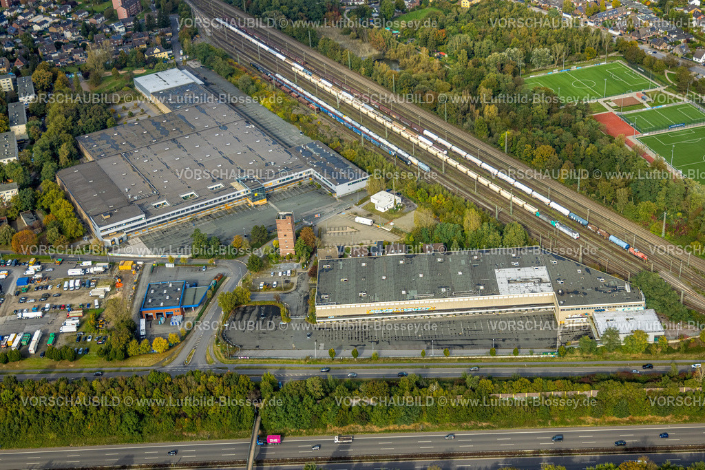 Moers241012661 | Luftbild, Edeka Logistikzentrum und Lager, Alter Feuerwehrturm, Moers-Schwafheim, Moers, Ruhrgebiet, Nordrhein-Westfalen, Deutschland