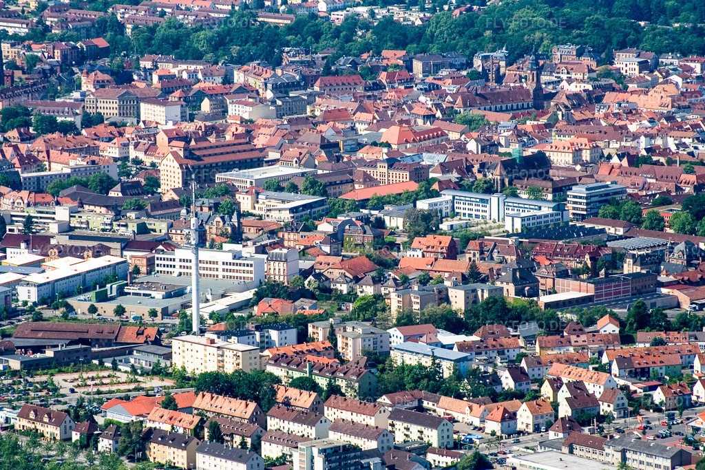 Luftbild: Innenstadt aus Nordosten in Landau in der Pfalz im Bundesland Rheinland-Pfalz in Deutschland. Foto: IMG_2220.jpg vom 03.06.2006 durch Werner Riehm/FLY-FOTO.de