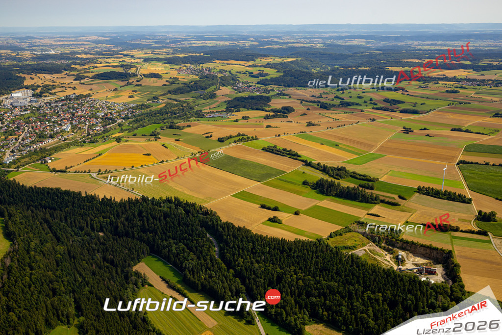 Das Luftbild zeigt :  Schopfloch - Die Luftaufnahme wurde 2024 vom UL-Flugzeug aus erstellt ( keine Drohne ) - Hochauflösende Luftaufnahme - Für grossformatige Ausdrucke geeignet. Die Geschenkidee !Mit Lizenz und Bildrechte bestellbar