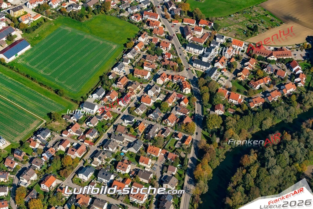 aktuelles Luftbild von  Hebertshausen - Luftaufnahme wurde 2018 von https://frankenair.de mittels Flugzeug (keine Drohne) erstellt.