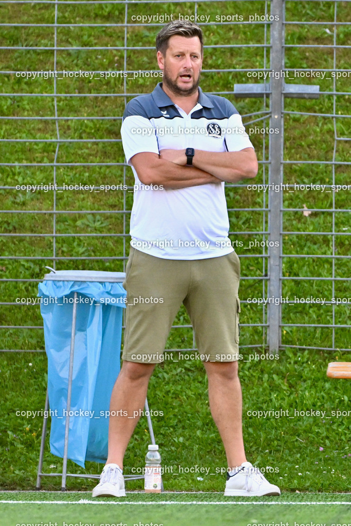 SV Spittal vs. SVG Bleiburg | Headcoach SV Spittal Philipp Dabringer, SV Spittal vs. SVG Bleiburg, SV Spittal vs. SVG Bleiburg am 14.08.2024 in Spittal an der Drau (Goldeck Stadion), Austria, (Photo by Bernd Stefan)