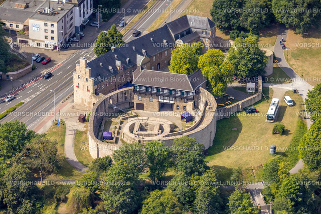 Muelheim220802349 | Luftbild, Schloss Broich, Broich - Ost, Mülheim an der Ruhr, Ruhrgebiet, Nordrhein-Westfalen, Deutschland