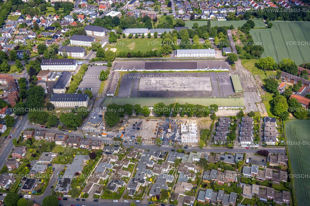 Hamm220504352 | Luftbild, Schützenstraße Freifläche und Baugebiet südlich der Ludwig-Teleky-Straße, Bundesverwaltungsamt Hamm, Uentrop, Hamm, Ruhrgebiet, Nordrhein-Westfalen, Deutschland