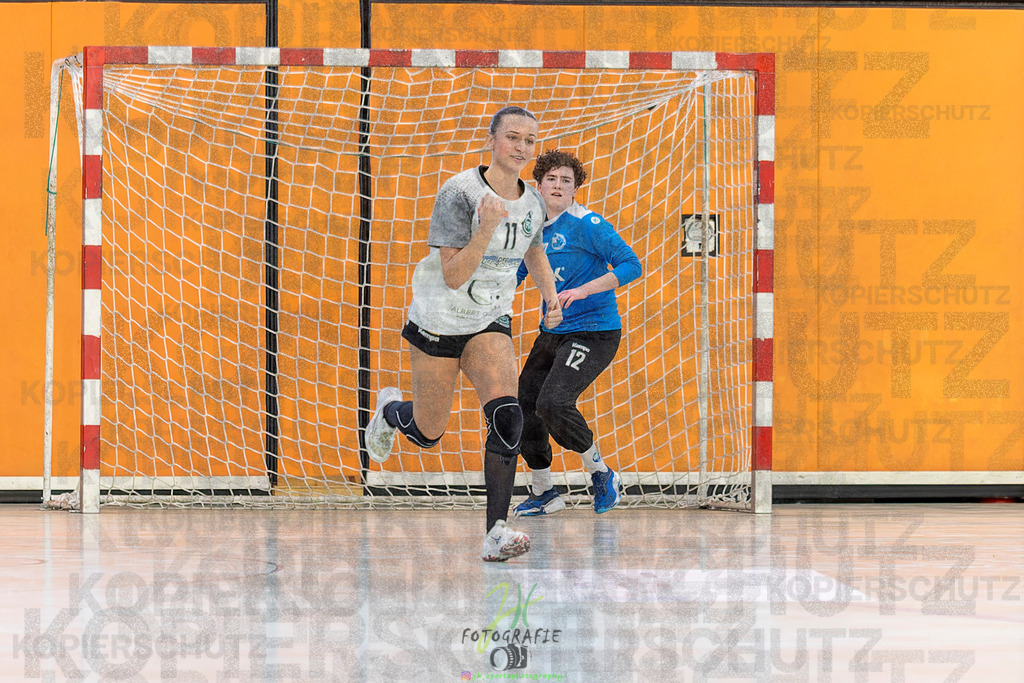 Jugendbundesliga wJA, Pokalrunde, HSG Kleenheim/Langgöns - Frisch Auf Göppingen | Jugendbundesliga wJA, Pokalrunde, HSG Kleenheim/Langgöns - Frisch Auf Göppingen am 28.02.2026 in Oberkleen (Weidig-Halle)Photo © 2026 - Jörg Heinrich - Realisiert mit Pictrs.com