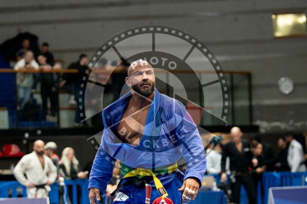 20240124PBB03797 | Fighters compete during the second day of the IBJJF European Championship in Paris, France, on January 24, 2024.