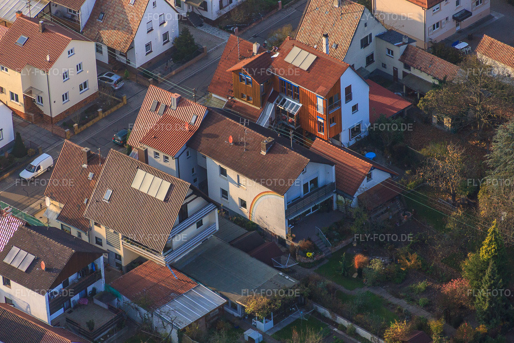 Luftbild: Lindenstr in Kandel im Bundesland Rheinland-Pfalz in Deutschland. Foto: IMG_46448.jpg vom 12.11.2011 durch Werner Riehm/FLY-FOTO.de