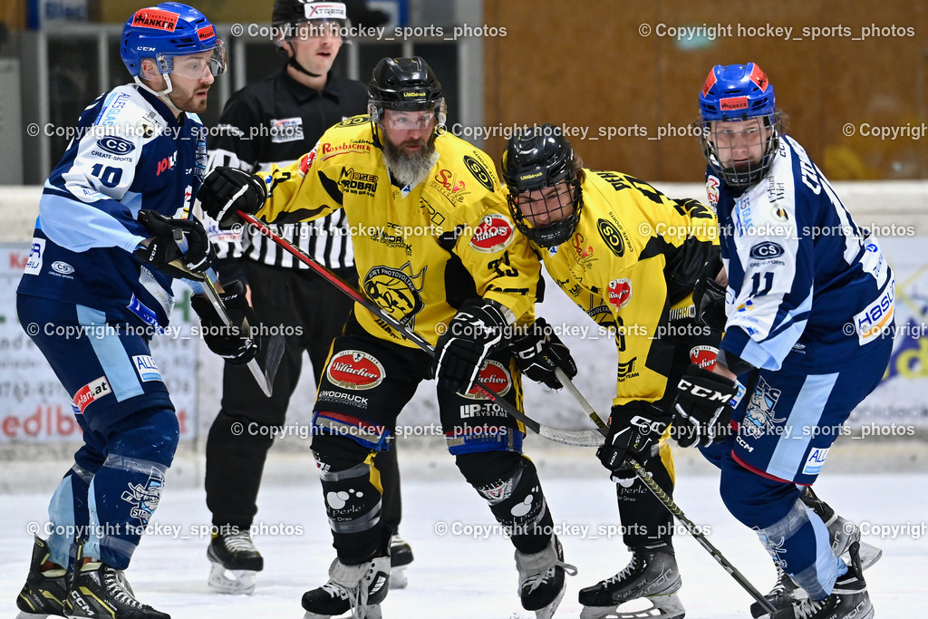 EC Spittal Hornets vs. ESC Steindorf 10.2.2024 | #19 Friedrich Lukas, #33 Kabas Michael, #96 Peharz Joshua, #11 Czechner Sandro