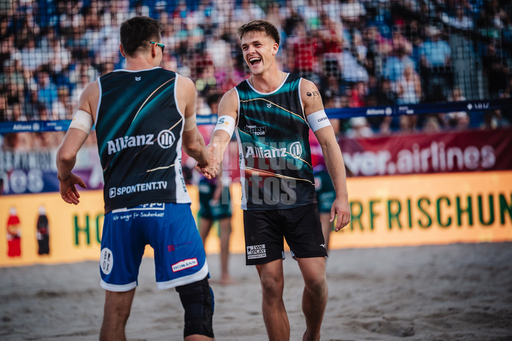 Beachvolleyball | Männer | Deutsche Meisterschaften 2025 Timmendorfer Strand | 04.09.2025 | v.l. David Poniewaz und Luis Kubo