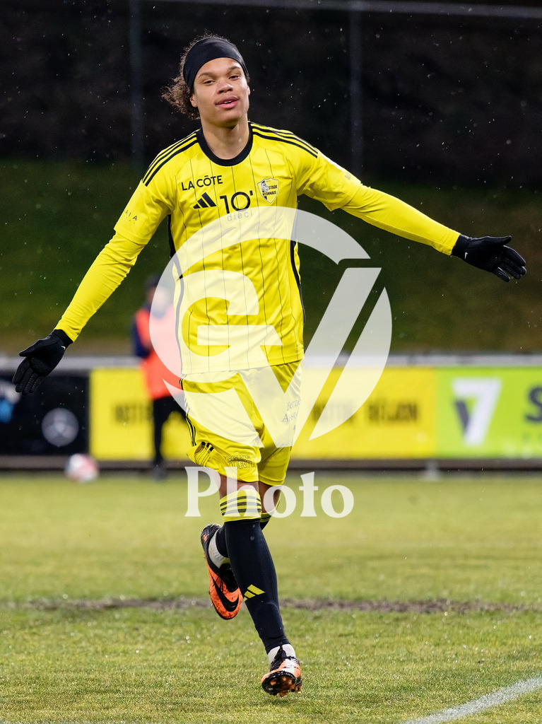dieci Challenge League - FC Stade Nyonnais v Etoile Carouge FC |  during the dieci Challenge League match between FC Stade Nyonnais and Etoile Carouge FC at Centre sportif de Colovray in Nyon, Switzerland