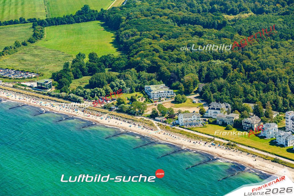 Luftaufnahme Heiligendamm Bad Doberan - Die Luftaufnahme wurde 2025 vom UL-Flugzeug heraus erstellt ( ohne Drohne ) - Hochauflösende Luftaufnahme - für professionelle Ausdrucke geeignet. Die Geschenkidee !Mit Lizenz und Bildrechte bestellbar