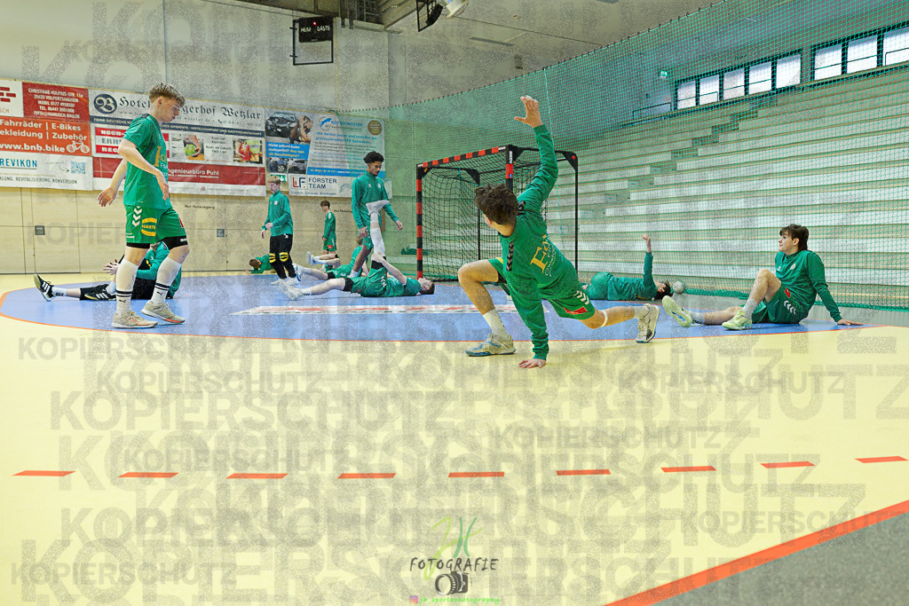 mJB Pokalrunde dt. Meisterschaft, TV Hüttenberg - TSV GWD Minden | mJB Pokalrunde dt. Meisterschaft, TV Hüttenberg - TSV GWD Minden am 15.03.2025 in Münchholzhausen (Sporthalle Münchholzhausen)Photo © 2025 - Jörg Heinrich - Realisiert mit Pictrs.com