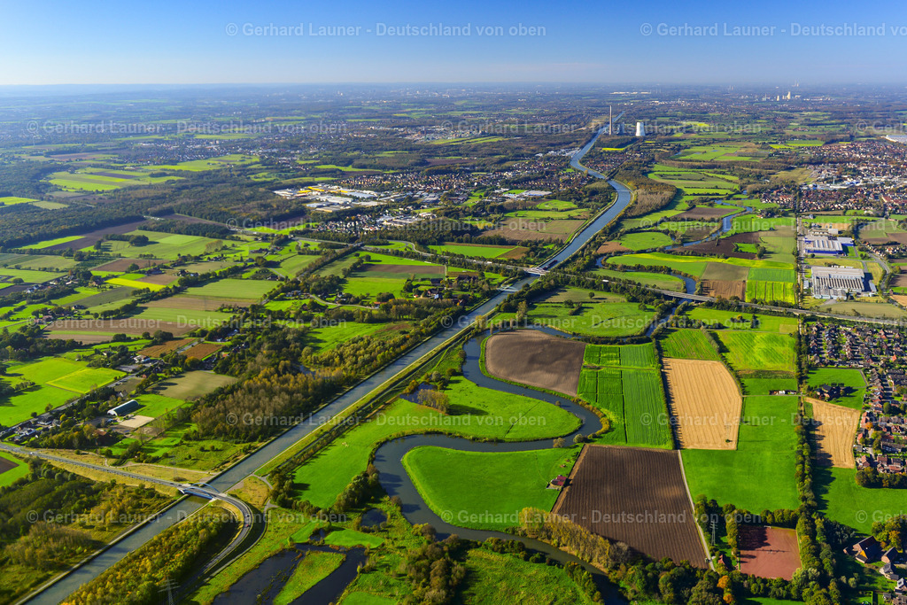 3491443 | Lippe und Datteln-Hamm-Kanal bei Werne