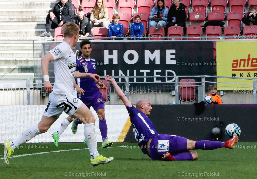 A_LUI_17032024_08 | SPORT,FUSSBALL, ADMIRAL BUNDESLIGA AUSTRIA KLAGENFURT-SK STURM GRAZ  17.03.2024 IM BILD: NICOLAS WIMMER  (KLAGENFURT) FOTO:FOTOLUI/MW