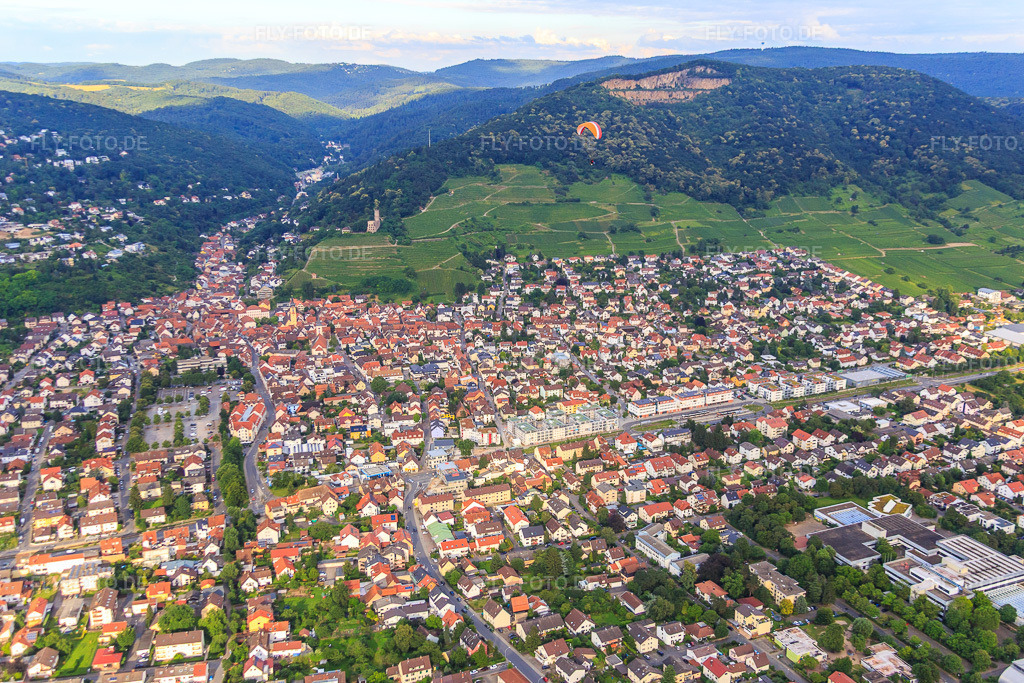 Luftbild: Talsstr nach Osten in Schriesheim im Bundesland Baden-Württemberg in Deutschland. Foto: IMG_090759.jpg vom 04.07.2016 durch Werner Riehm/FLY-FOTO.de