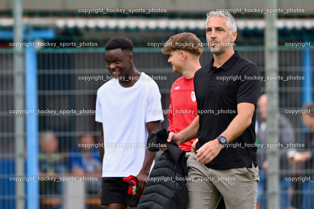 SAK vs. ATUS Ferlach | Headcoach ATUS Ferlach Darko Djukic, SAK vs. ATUS Ferlach, SAK vs. ATUS Ferlach am 01.08.2025 in Klagenfurt (Sportpark Welzenegg), Austria, (Photo by Bernd Stefan)