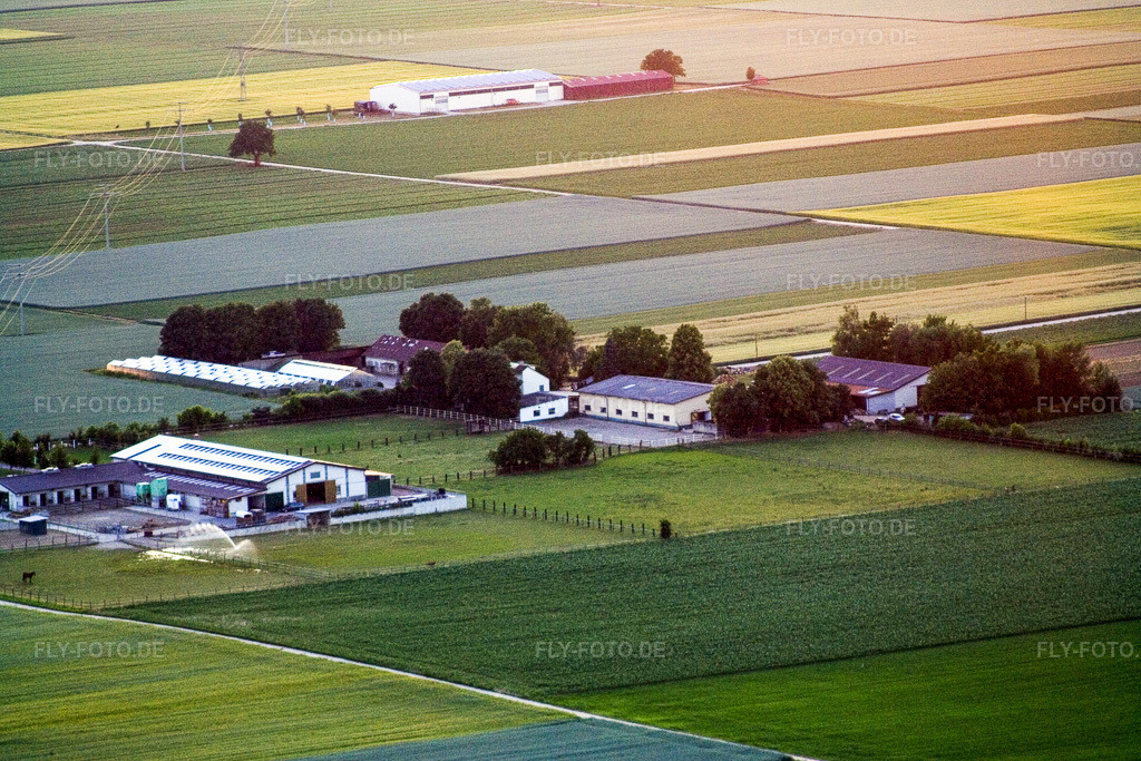 Luftbild: Rosen-, Gärtner und Eichenhof in Ottersheim bei Landau im Bundesland Rheinland-Pfalz in Deutschland. Foto: IMG_2967.jpg vom 23.06.2006 durch Werner Riehm/FLY-FOTO.de