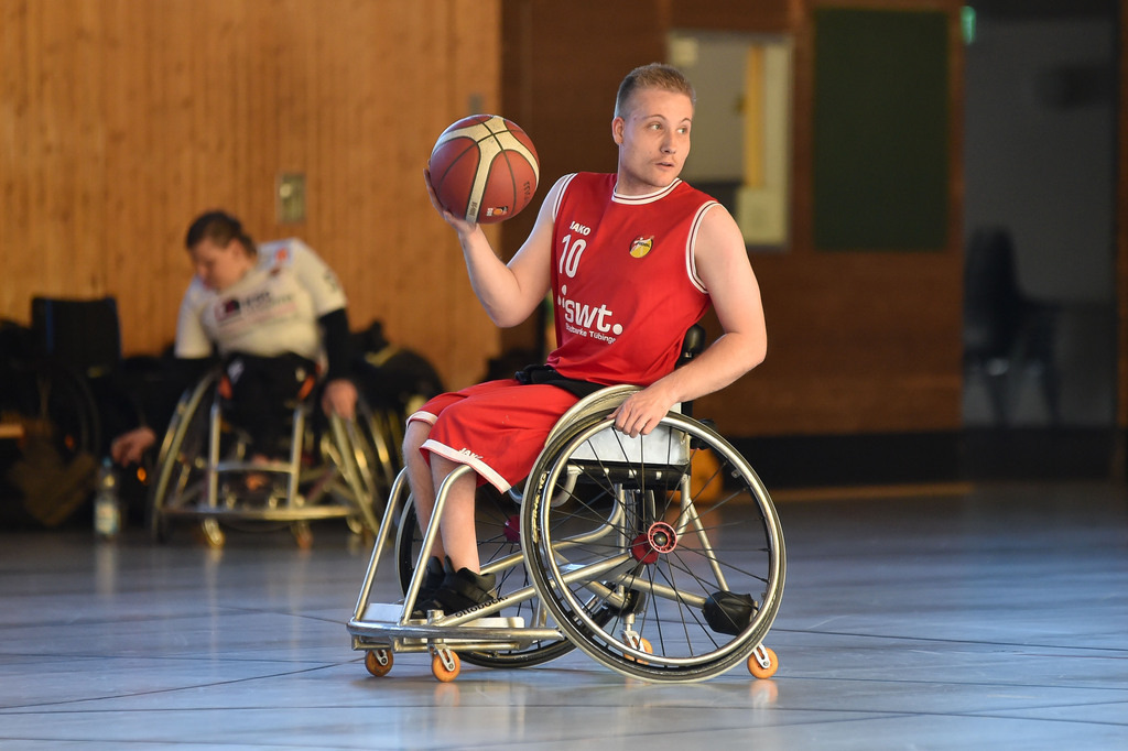 2024-10-26-0212 | RSKV Tuebingen vs. Hannover United 2, Rollstuhlbasketball, 2. Bundesliga Sued, 3. Spieltag, Saison 2024/2025, 26.10.2024, Foto: Ralph Kunze - Realisiert mit Pictrs.com