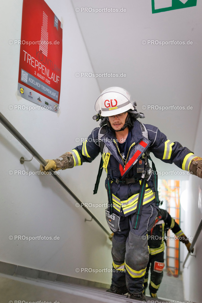 KölnTurm Treppenlauf; Köln, 03.08.2025 | Impressionen vom KölnTurm Treppenlauf am 03.08.2025 in Köln (Nordrhein-Westfalen). 