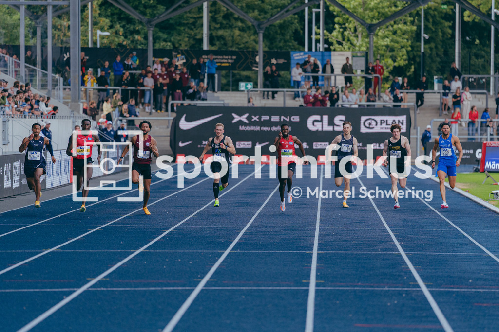 Deutsche Meisterschaften der Frauen und Männer 2026 | 200-Meter-Lauf, Finale, Deutsche Meisterschaften der Frauen und Männer 2026, Lohrheidestadion Bochum-Wattenscheid, 26.07.2026. Foto: Marcel Schwering / sportimfokus - Realisiert mit Pictrs.com