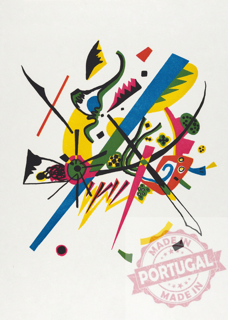Abstract composition with colorful geometric shapes and lines creating dynamic movement | Vibrant abstract artwork featuring intersecting lines, geometric shapes, and bold colors, evoking a sense of energy and motion - Realisiert mit Pictrs.com