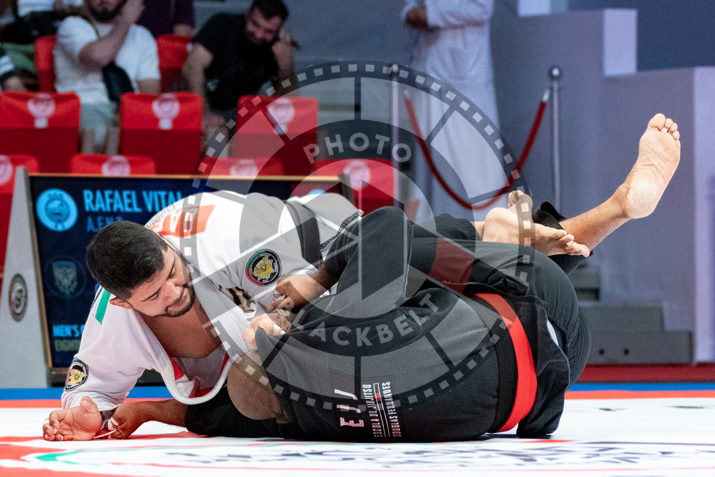 20231106PBB1329 | Fighters compete during the AJP World Master Championship in the Mubadala Arena in Abu Dhabi, Arab United Emirates, on November 6, 2023.