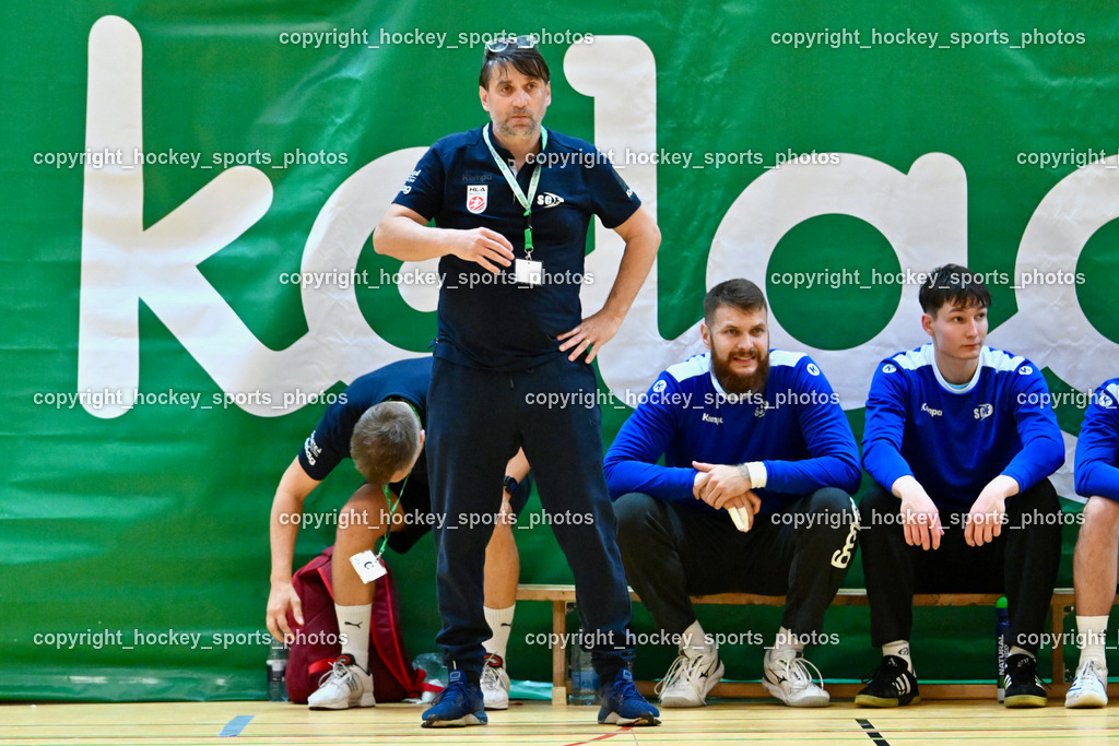 SC Ferlach vs. UHK Krems | Headcoach SC Ferlach BEGUS Robert, #96 KONECNY Micha Martin SC Ferlach, #92 KELICH Jakob SC Ferlach, SC Ferlach vs. UHK Krems, SC Ferlach vs. UHK Krems am 02.05.2026 in Ferlach (Ballspielhalle Ferlach), Austria, (Photo by Bernd Stefan)