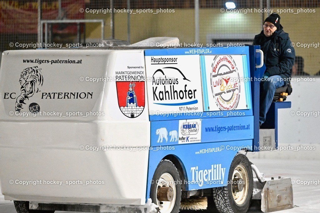 EC Ice Tigers Paternion vs. DSG Ledenitzen Faakersee 14.1.2024 | Zamboni EC Paternion, Obmann EC Paternion Heinz Müller