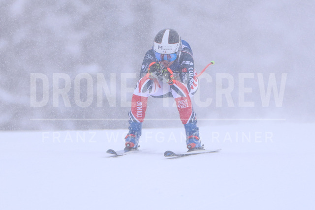 UEFA Europa League 2025/26: SK Sturm Graz vs SK Brann | Graz, Austria, 29.JAN.26 - SOCCER - UEFA Europa League, SK Sturm Graz vs SK Brann Bergen. The image shows Meyer Garance (FRA, Dynastar) in heavy snow.