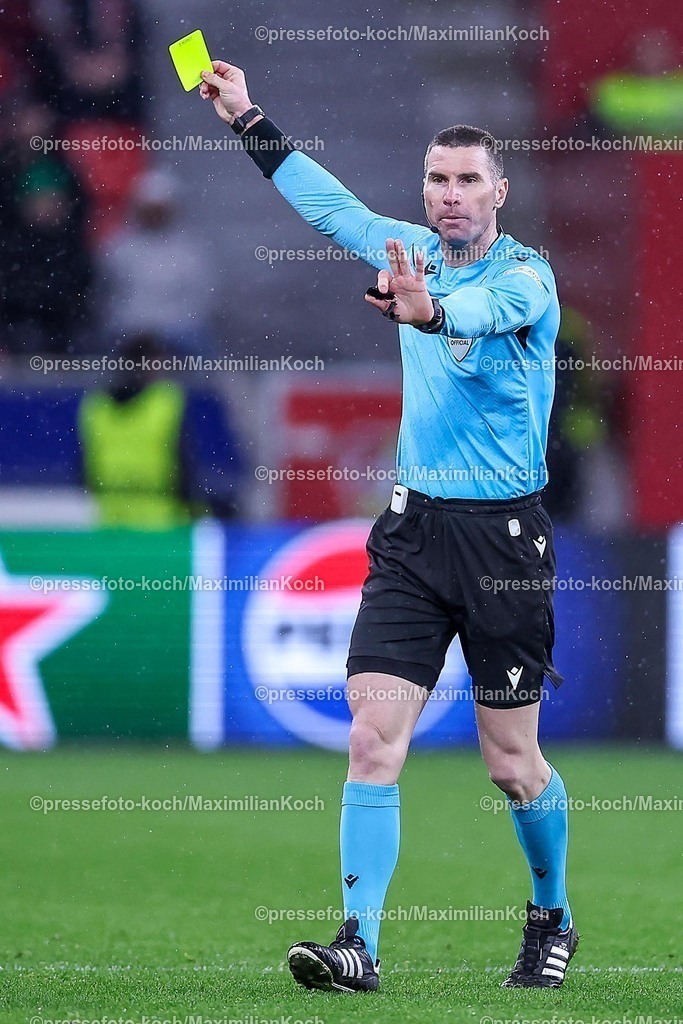 UCL29012502306 | 29.01.2025, Fußball, Bayer 04 Leverkusen - AC Sparta Prag, UEFA Champions League, 8. Spieltag, BayArena, Saison 2024 2025: Schiedsrichter Georgi Kabakov
