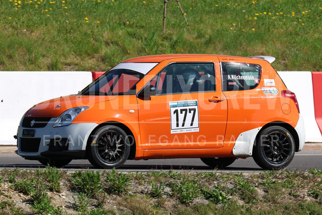 FIA European Hill Climb Championship – Rechberg 2026 | FIA European Hill Climb Championship at Rechberg, held from 24 to 26 April 2026 near Tulwitz, Styria, Austria. The image shows Alphonse KILCHENMANN (SUI) Suzuki Swift Sport.