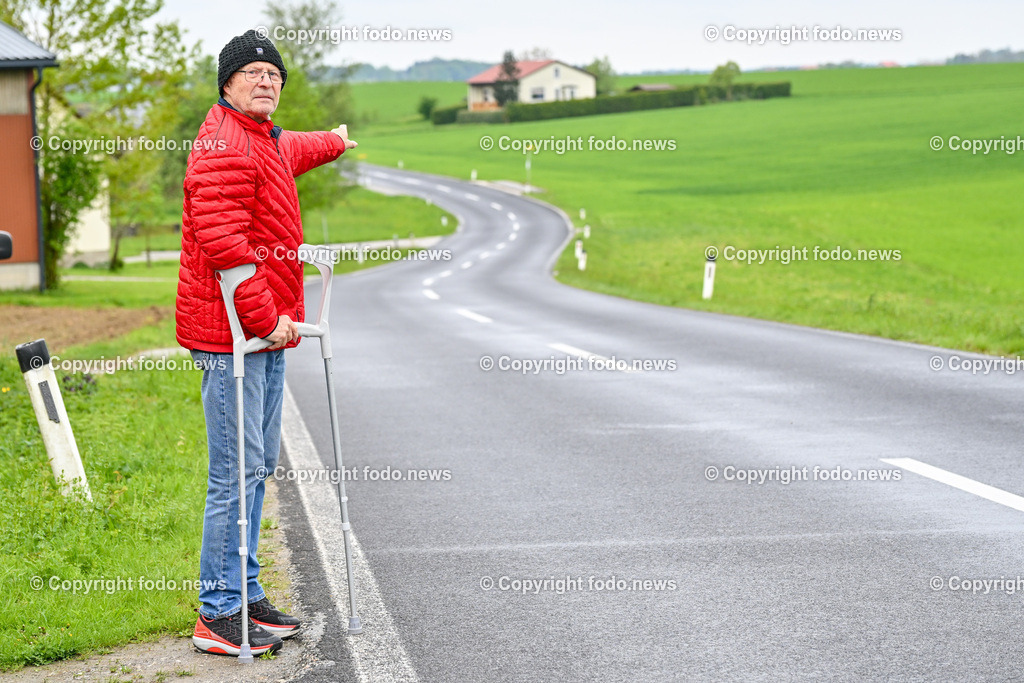 Josef Untermair_ Unfallopfer_ 19.04.2024-11 | 19.04.2024, Hofkirchen, AUT, Josef Untermair, im Bild Josef Untermair, Unfallopfer, Verletzungen, Raserstrecke